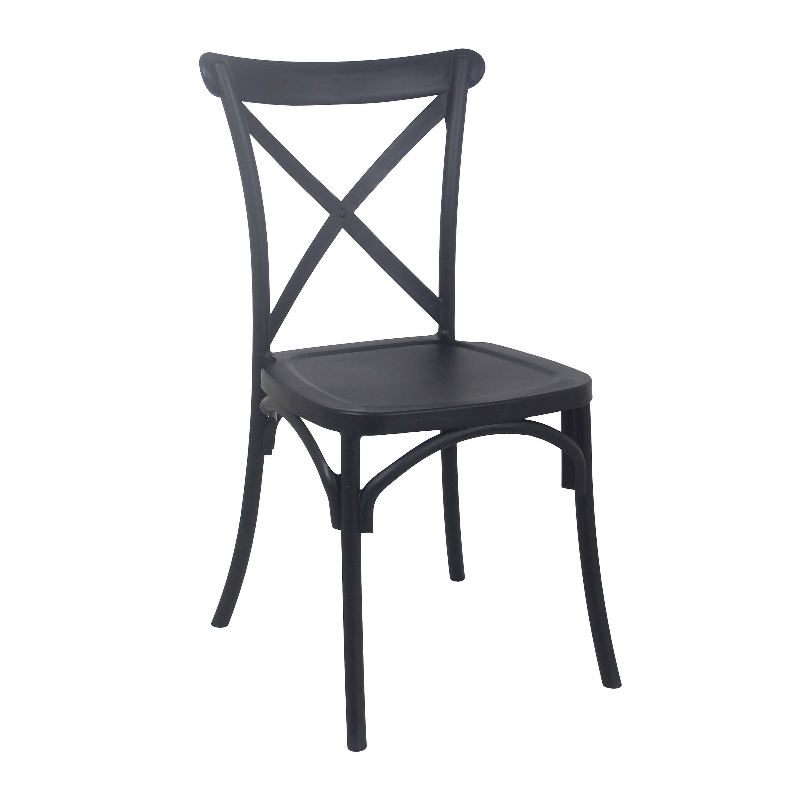 Oviala Gartenstuhl, Schwarz 49x91x54 cm