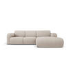 ECKSOFA rechts Molino aus strukturiertem Stoff beige 4 Sitzplätze - Beige, Textil (170/250cm) - Micadoni