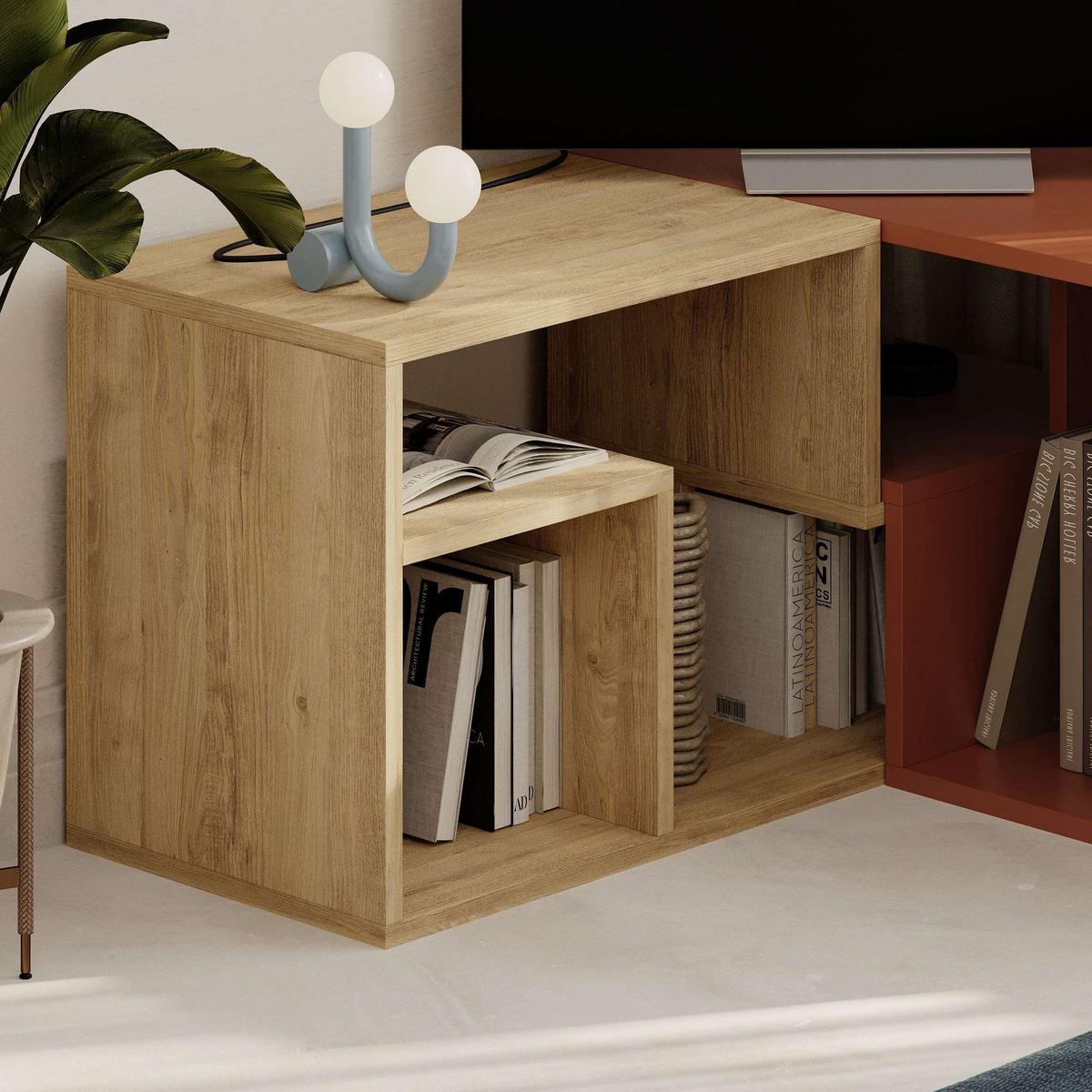 TV-MÖBEL glis Terrakotta - Rot, Holz (35/44/145cm) - Habitat Garten