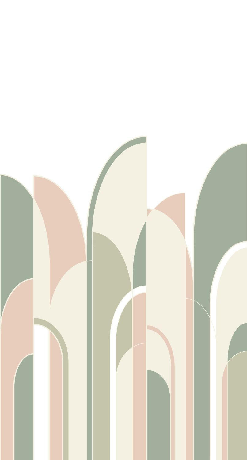 FOTOTAPETE Art Decó Muster 150 x 279 cm - Pink, Papier (150/279cm) - ESTAhome