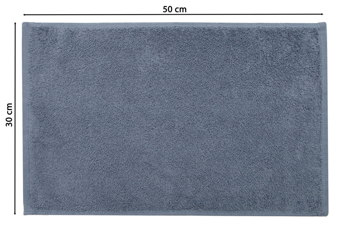 GÄSTETÜCHER, 10er-Set, 30x50 cm, 100% Baumwolle, Grau - Grau, Textil (30/50cm) - Zollner