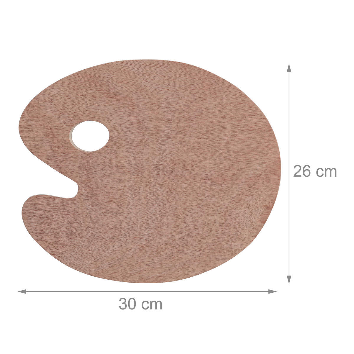 5XMISCHPALETTE - Hellbraun, Holz - Relaxdays