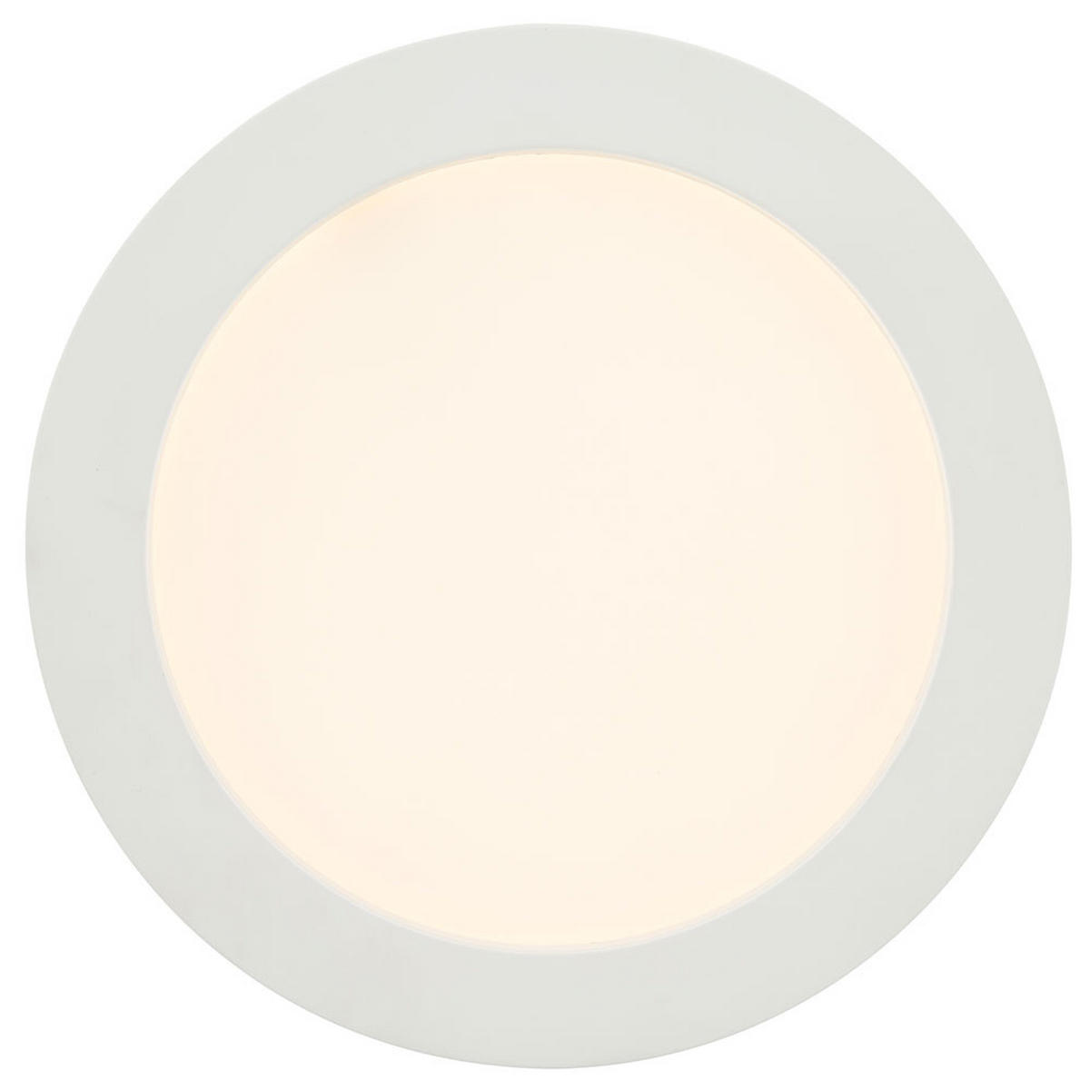 LED DECKENLEUCHTE Paula Weiß Kunststoff - Weiß, Kunststoff (24.5/24.5/3.5cm)