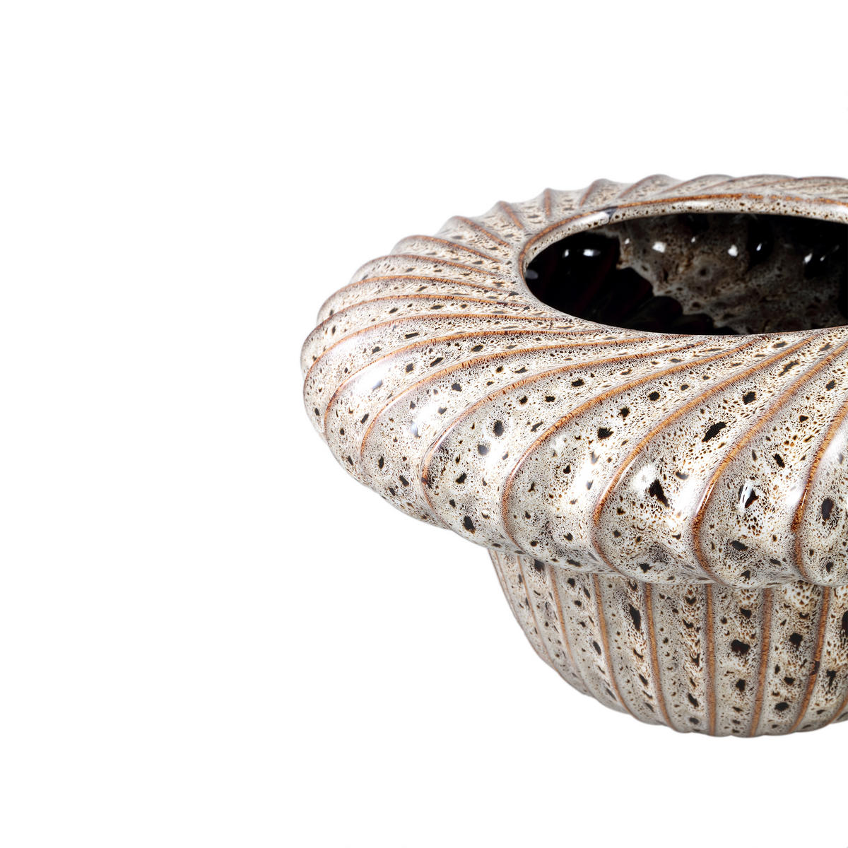 TOPF Sindi Braun 35/35/19.5cm - Braun, Keramik (19.5cm) - PTMD Collection