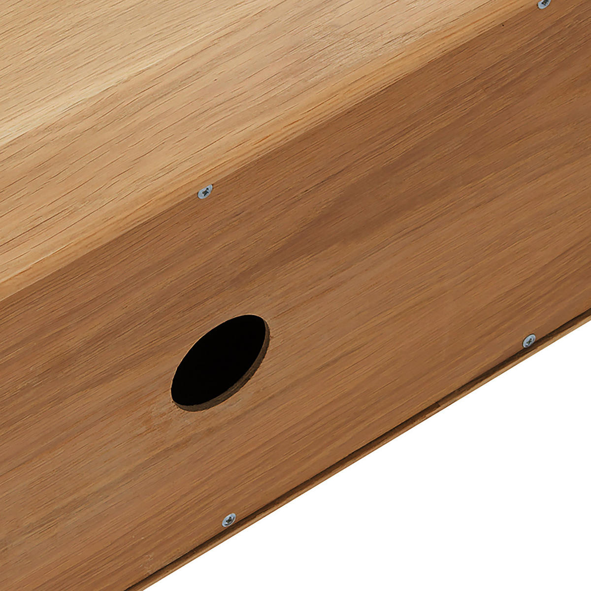 TV-LOWBOARD - Wildeiche teilmassiv - Wildeiche/Weiß, Holzwerkstoff (225/45/42cm) - home24