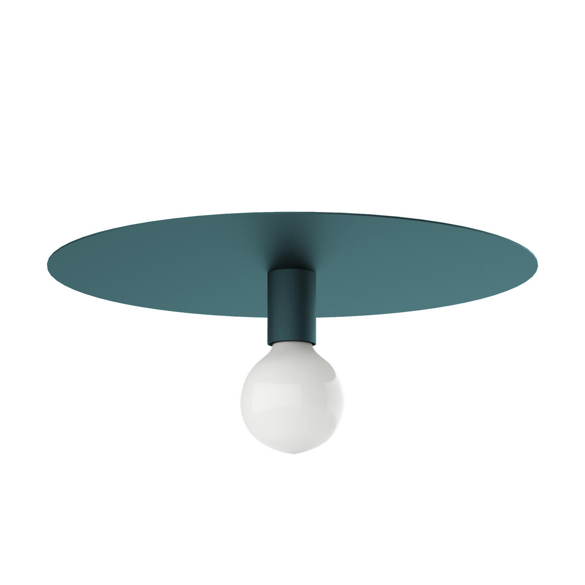 DECKENLEUCHTE - Blau, Metall (40/40/10cm) - Lumicom