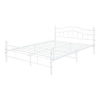METALLBETT Florenz - Weiß, Metall (140/200cm) - [en.casa]