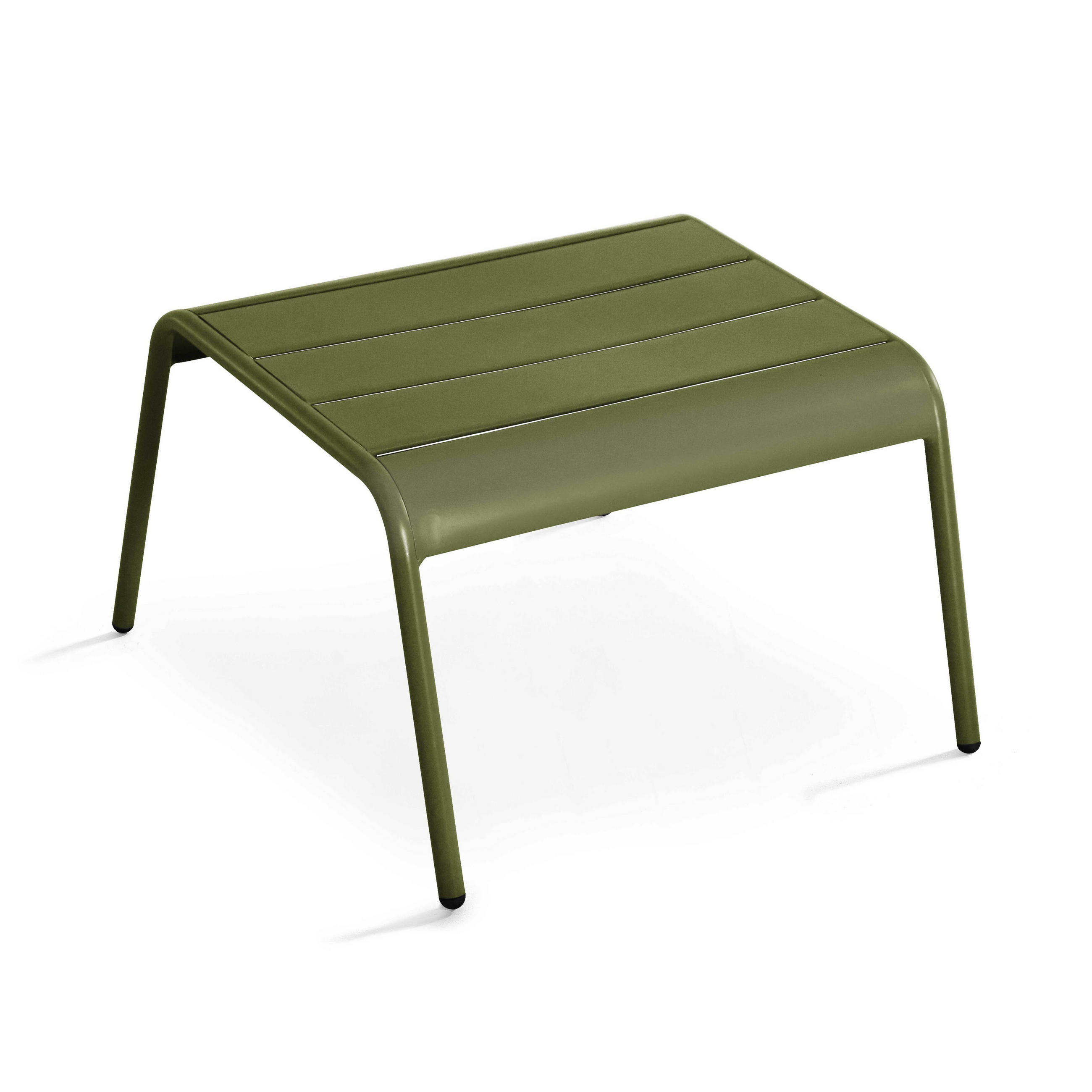 GARTENHOCKER, Khakigrün - Grün, Metall (44/30/40cm) - Oviala