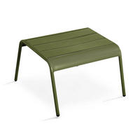 GARTENHOCKER, Khakigrün - Grün, Metall (44/30/40cm) - Oviala