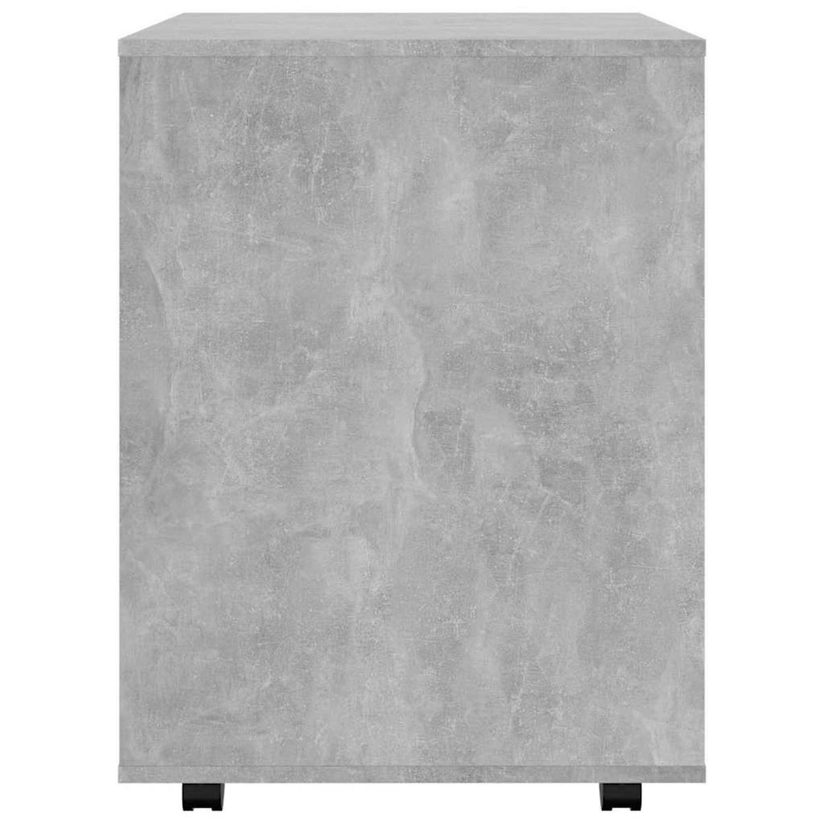 ROLLSCHRANK Betongrau 60/53/72 Cm Holzwerkstoff - Grau, Holzwerkstoff (53/72/60cm) - vidaXL