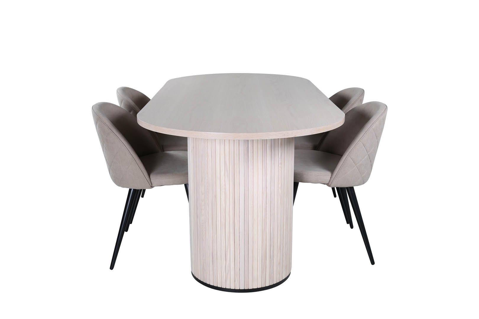 TISCHGRUPPE Beige - Beige, Holzwerkstoff (90/75/200cm) - ebuy24
