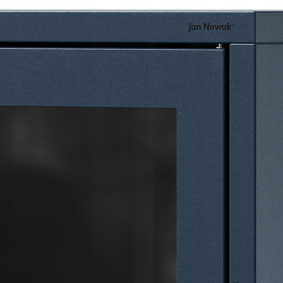 WOHNZIMMER Vitrine ANGELO Modern - Blau, Metall (80/185/45cm) - Jan Nowak