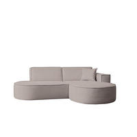 ECKSOFA Modena Studio Stoff Artico, Beige Rechts - Beige, Holz/Textil (236/165cm) - Kaiser Möbel
