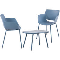 GARTENSITZGRUPPE Kunststoff blau - Blau, Kunststoff - CLP