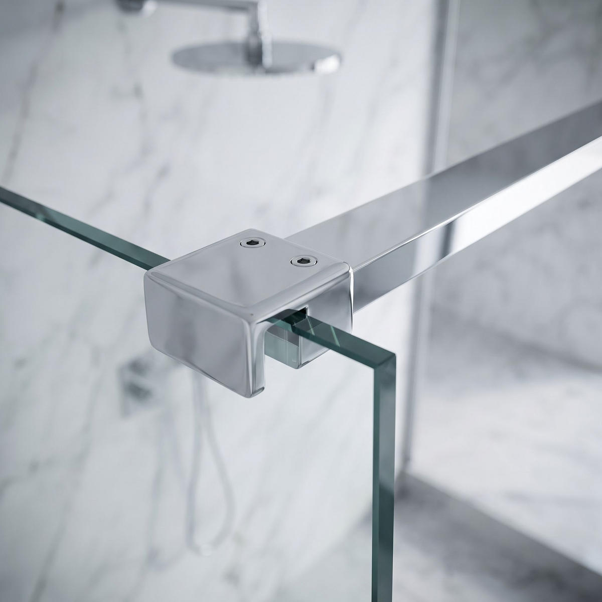 STABILISIERUNGSSTANGE Für Duschwand 150 Cm Rea Chrome - Chromfarben, Metall (3.2/150/3.2cm) - REA