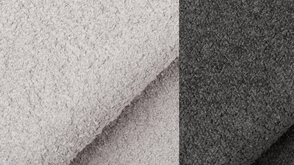 ECKSOFA CALME 5-Sitzer, hellgrau - Hellgrau, Holz/Textil (294/229cm) - Courtois Laville