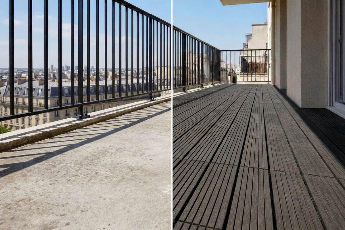 30ER-SET Terrassenplatten aus Verbundwerkstoff von SERRA, grau, geriffelt, 30 x 30 cm - Grau, Holzwerkstoff (30/30/2cm) - Casanoov