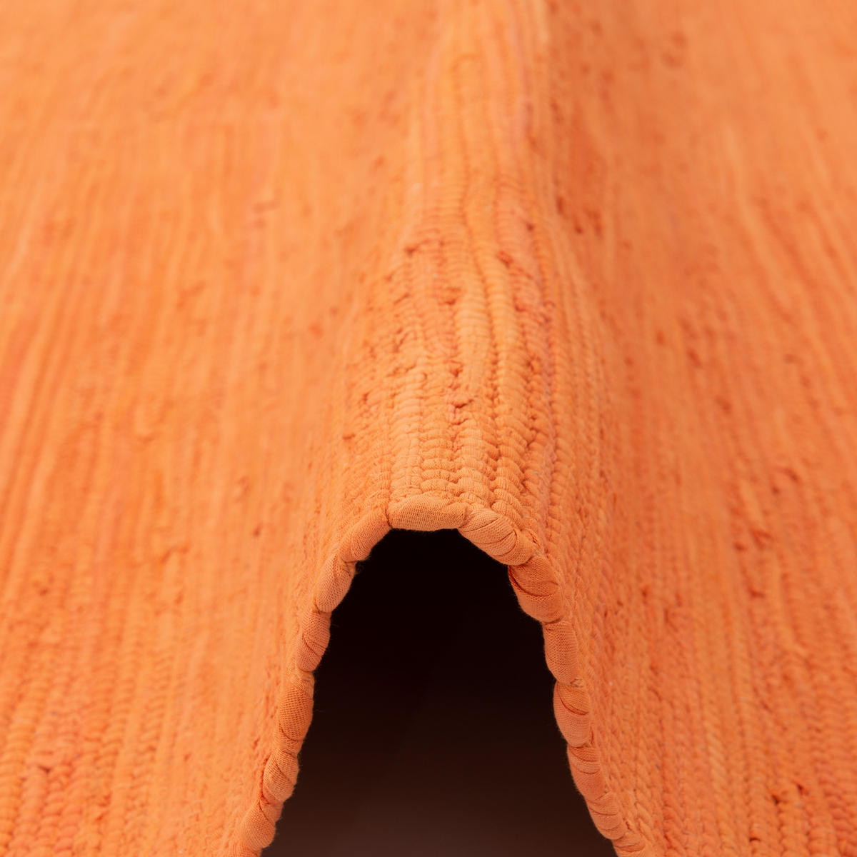 BAUMWOLLE NATUR TEPPICH LÄUFER JOLLY COTTON - Terracotta, Textil (70/140cm) - Pergamon