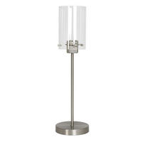 TISCHLAMPE Vancouver Silber Ø15/56,5 cm - Silberfarben, Metall (15/15/56.5cm) - Light & Living