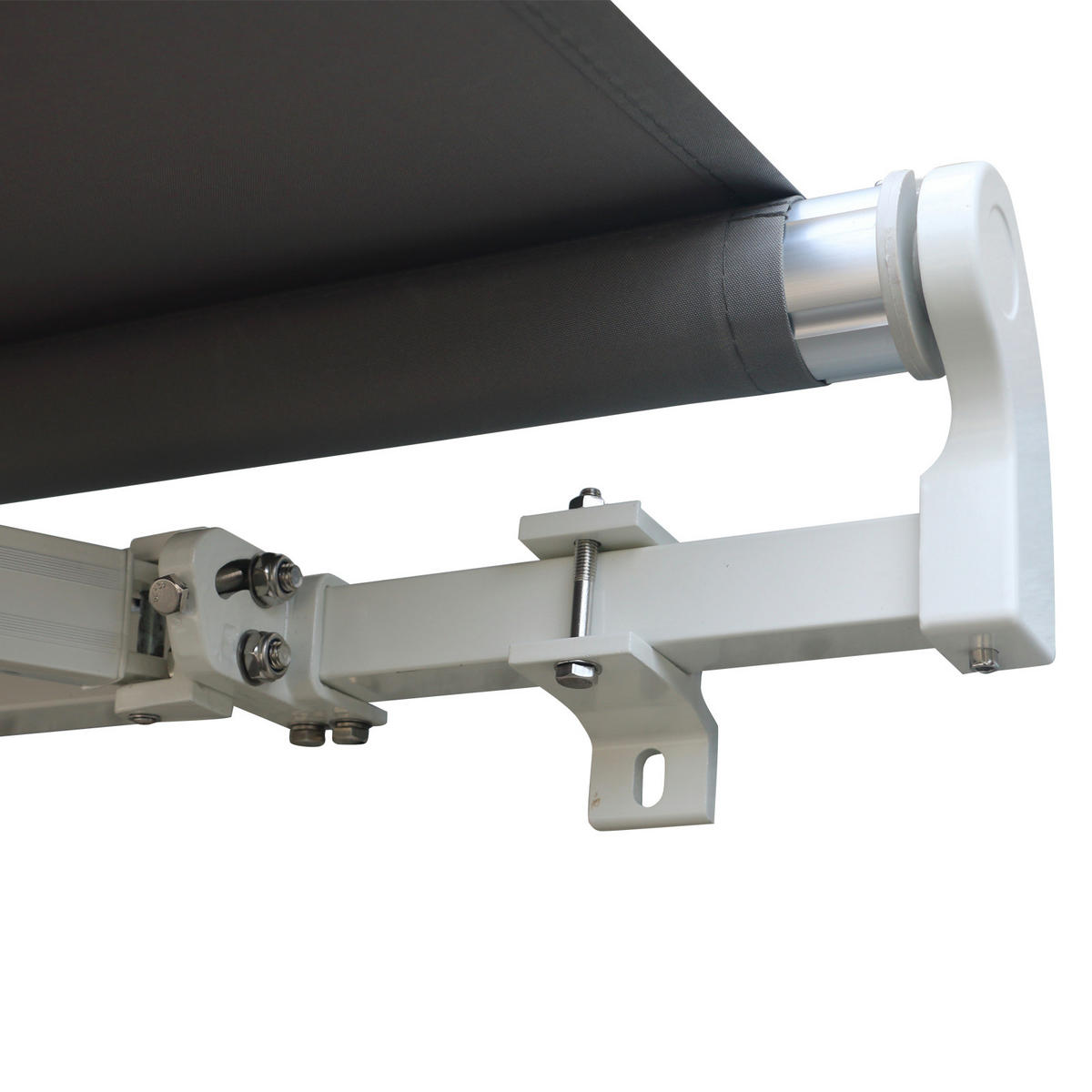 GELENKARMMARKISE, Aluminium, Grau - Grau, Metall (300/160/395cm) - Outsunny