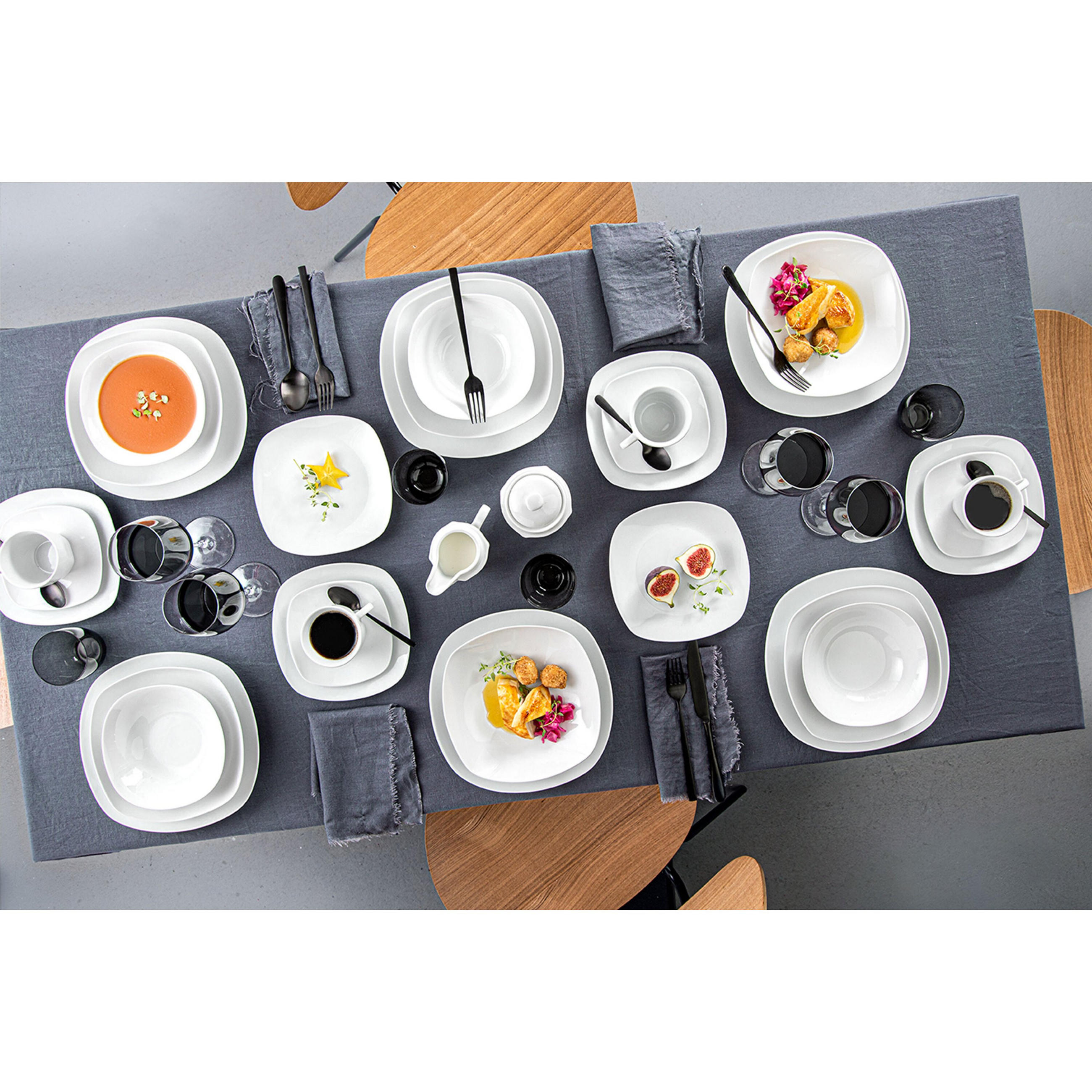 KAFFEETASSEN SET BILGOLA - 12 teilig aus Porzellan - Weiß, Keramik (44/12.5/22cm) - Sänger