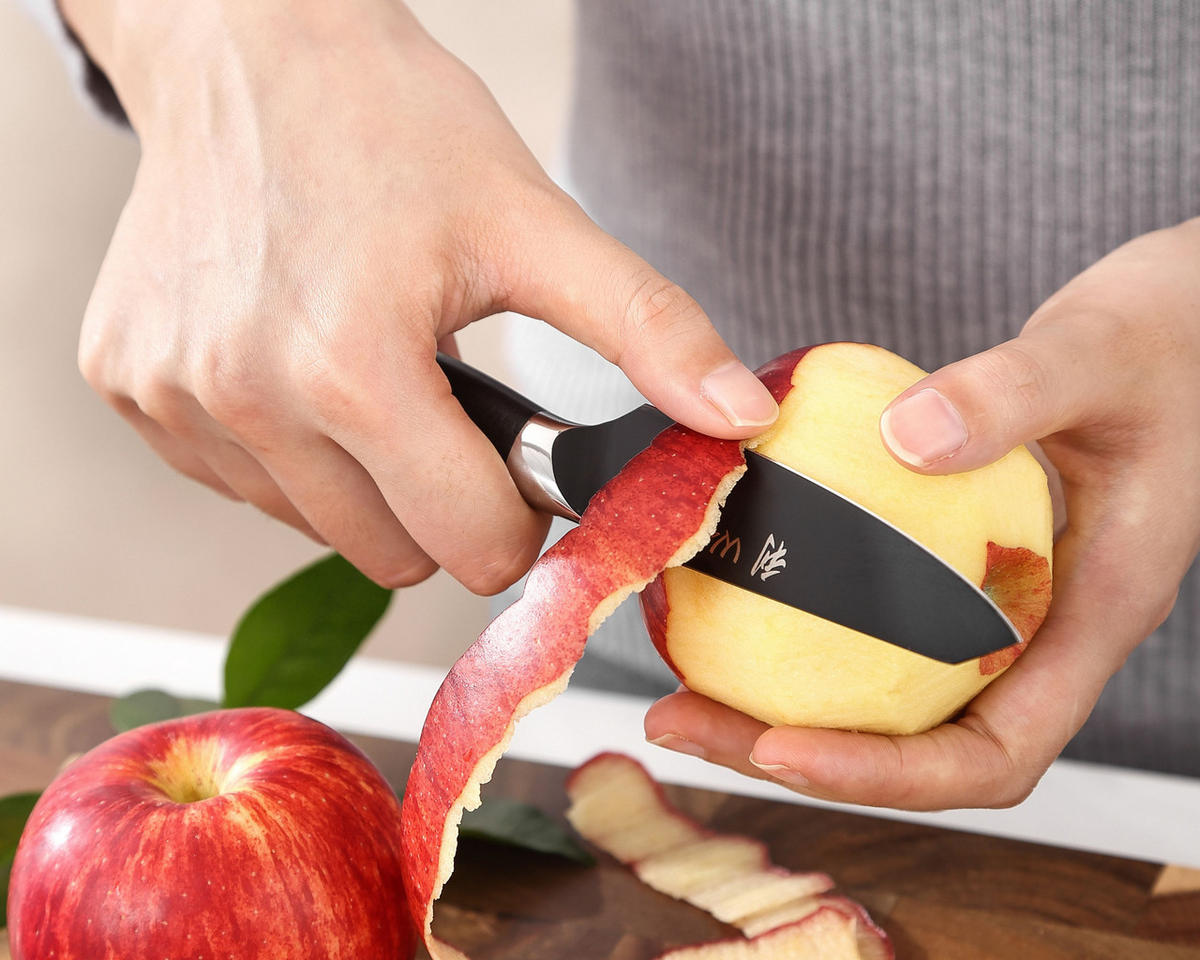 MESSERSET 3-tlg. 9–17 cm - Schwarz, Metall - Wakoli