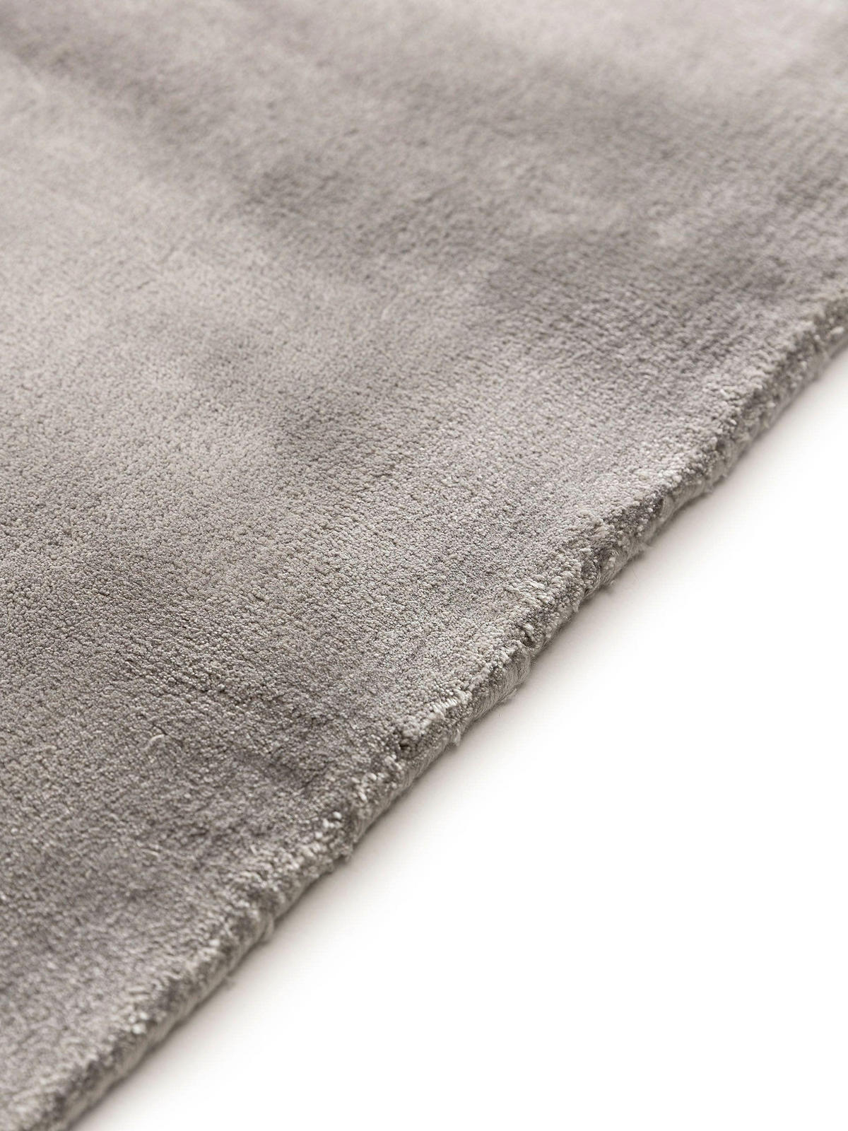 VISKOSETEPPICH Nela Grau 120x170 cm - Grau, Textil (120/170cm) - benuta Pure