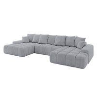 WOHNLANDSCHAFT ENSI-U - 353x164x69 cm Titanfarben - Titanfarben, Holzwerkstoff/Kunststoff (357/69/164cm) - ALTDECOR