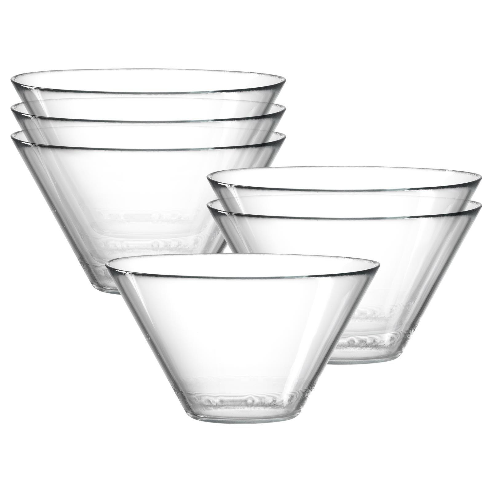 SALATSCHALEN Inga transparent ø 20 cm 6er Set - Transparent, Glas (20cm) - Ritzenhoff Breker