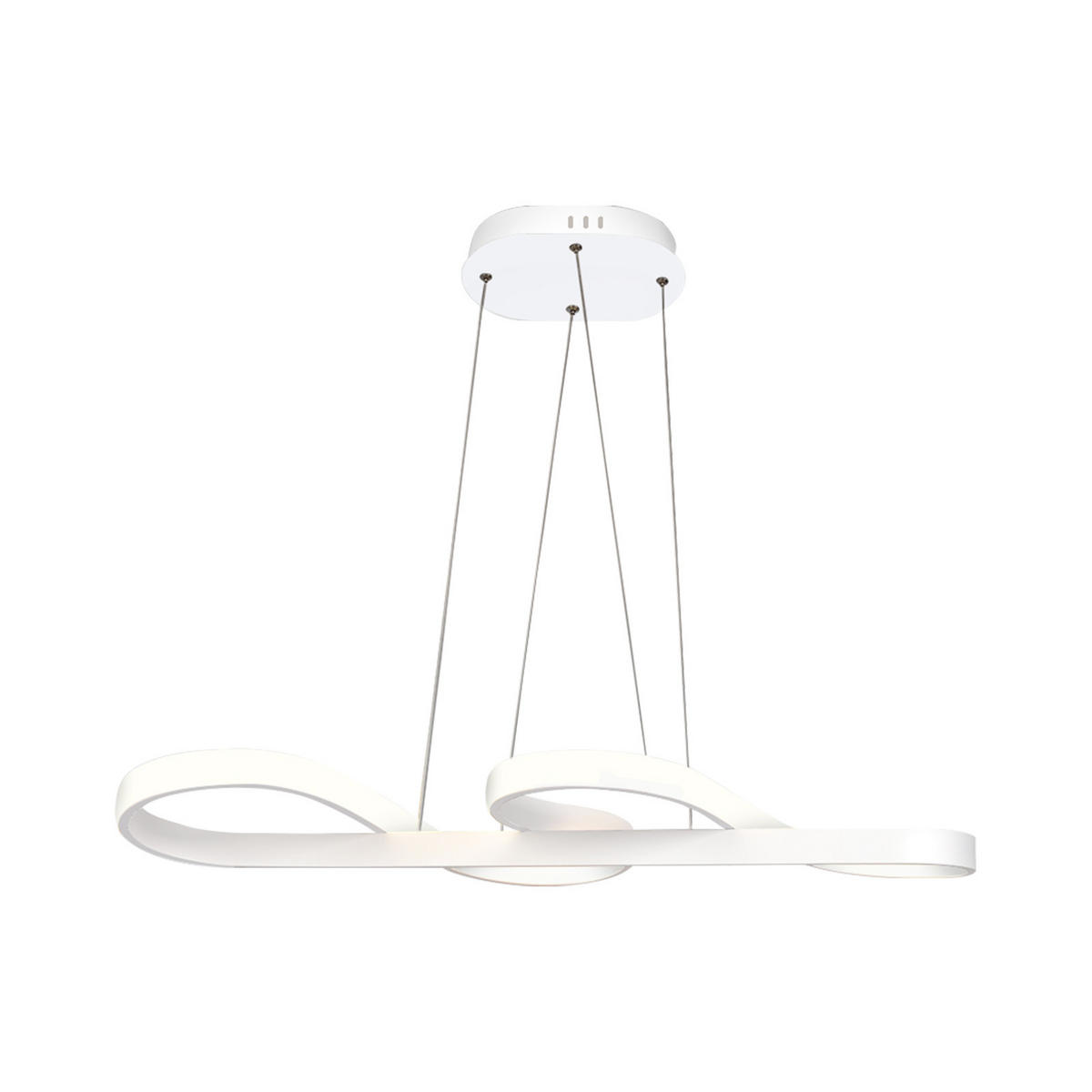 HÄNGELEUCHTE Musiksymbols 75/35/150 cm - Weiß, Metall (75/35/150cm) - Nettlife