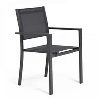 GARTENSTUHL, Grau - Grau, Metall (55/90/57cm) - Oviala