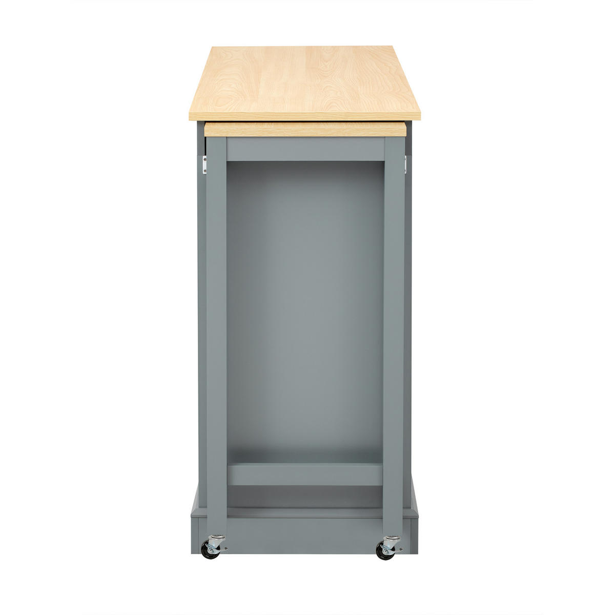 KÜCHENINSEL DE-41134 112-188/45/92 cm mit seitlich ausziehbarer Arbeitsplatte Grau - Grau, Holzwerkstoff (124.3/92/45cm) - ComfortXL