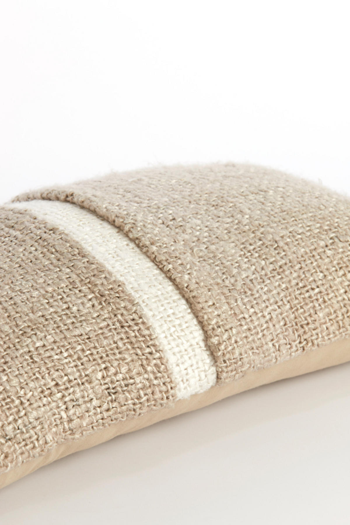 DEKOKISSEN Levis Weiß 60/30/10 cm - Weiß, Textil (30/60cm) - Light & Living
