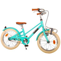KINDERFAHRRAD Melody - Mädchen - 16 Zoll - Rücktritt + Handbremse - Türkis - Blau, Metall (46cm) - TPFSports