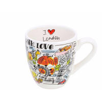 MINI-BECHER London in Bunt - 200 ml - Multicolor, Keramik (0.2L) - Blond Amsterdam