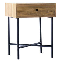 NACHTTISCH Rechteckig Braun 46 x 38 x 60 cm - Braun, Holz (46/60/38cm) - Nordlys