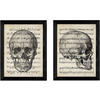POSTER Set Mit 2 Vintage Mit Schädeln A4 Rahmenlos - Klar, Papier (29.7/5/21cm) - Nacnic