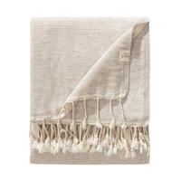 DECKE Olivia Beige 140x200 cm - Beige, Textil (140/200cm) - benuta Pure