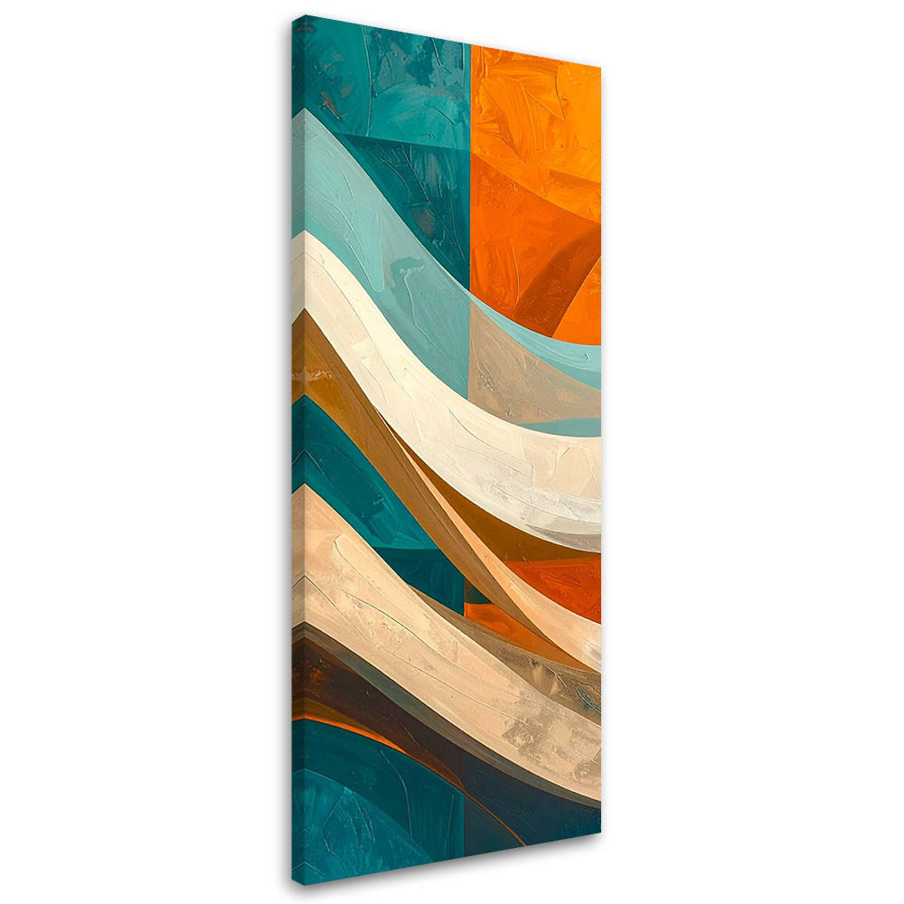 Feeby Leinwandbild Mehrfarbig 40x120 cm