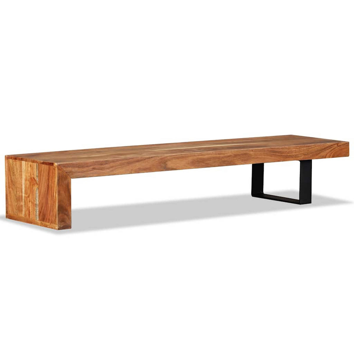 TV-SCHRANK Massivholz Akazie - Braun, Holz (30/40/115cm) - vidaXL