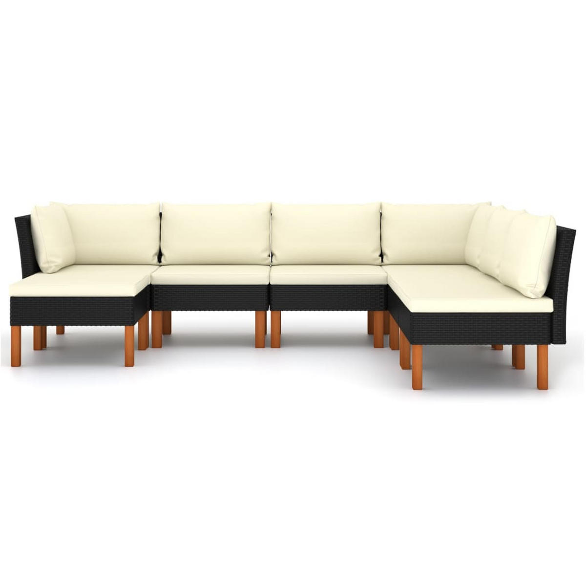 GARTENSET Reedy 7-teilig - Schwarz, Metall - Nettlife