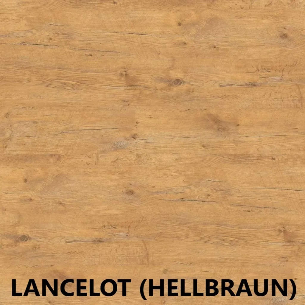 ESSTISCH ENDIK, Durchmesser: 100 / 200 cm, Farbe: Eiche Lancelot / Schwarz - Hellbraun/Schwarz, Holz (200/100/77cm) - Dekori_Interiors