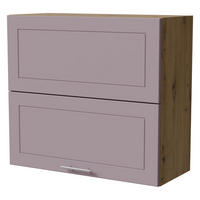 KLAPPHÄNGESCHRANK Bari W8B/80-AV Eiche Artisan / RAL 4009 pastellviolett 80 / 32,5 / 72cm - Violett/Eiche Artisan, Holz/Holzwerkstoff (80/72/32.5cm) - Feldmann-Wohnen