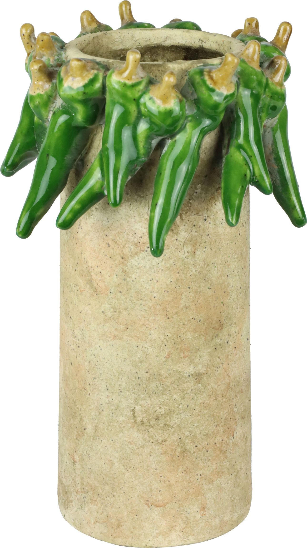 VASE Green pepper - Weiß, Keramik (29cm) - FURNARO