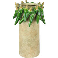 VASE Green pepper - Weiß, Keramik (29cm) - FURNARO
