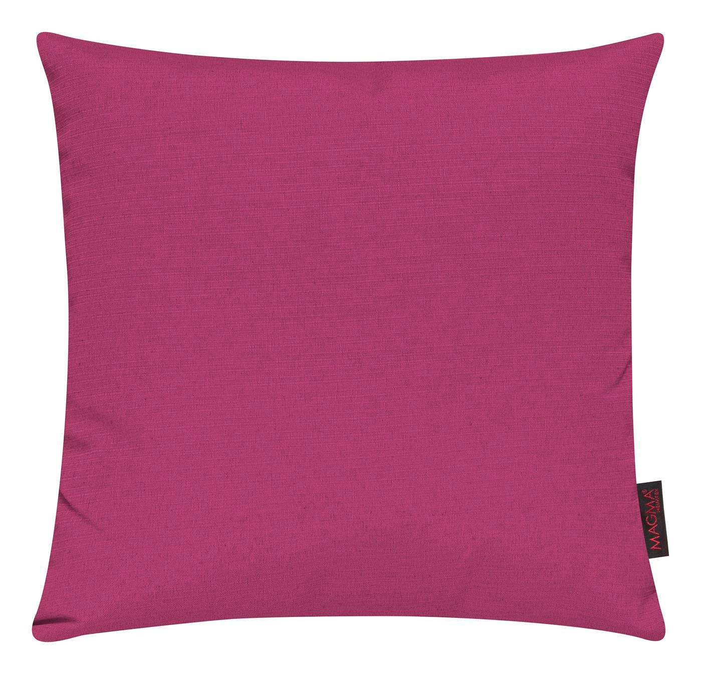 KISSENHÜLLE 2er Set Fino uni 40/40 cm - Pink, Textil (40/40cm) - Magma Heimtexx