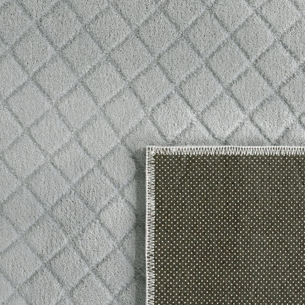 KURZFLORTEPPICH 60/100 cm Rotterdam 591 - Grau, Kunststoff (60/100cm) - Paco Home