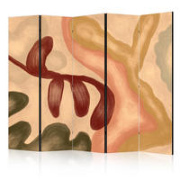 PARAVENT Einseitig Bedruckter 5-tlg 225x172 cm Irreguläre Geometrische - Multicolor, Holz/Textil (225/172/3cm) - Muralo