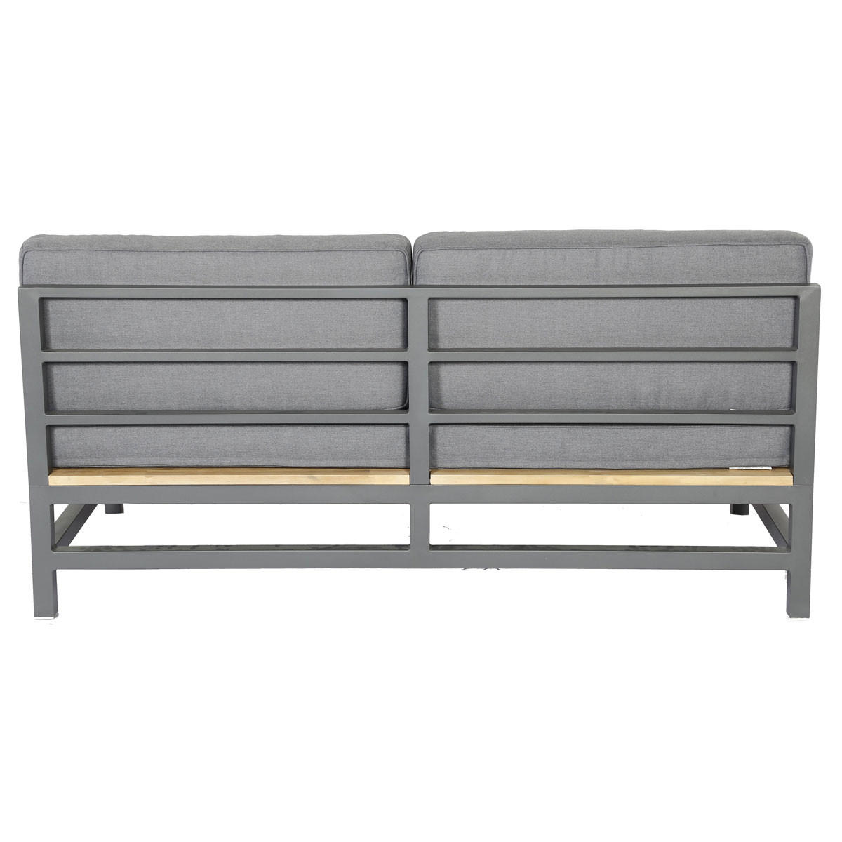 GARTENECKLOUNGE Set Modulare Premium Betis 6-tlg. mit Kissen - Grau, Metall - EUROFAR