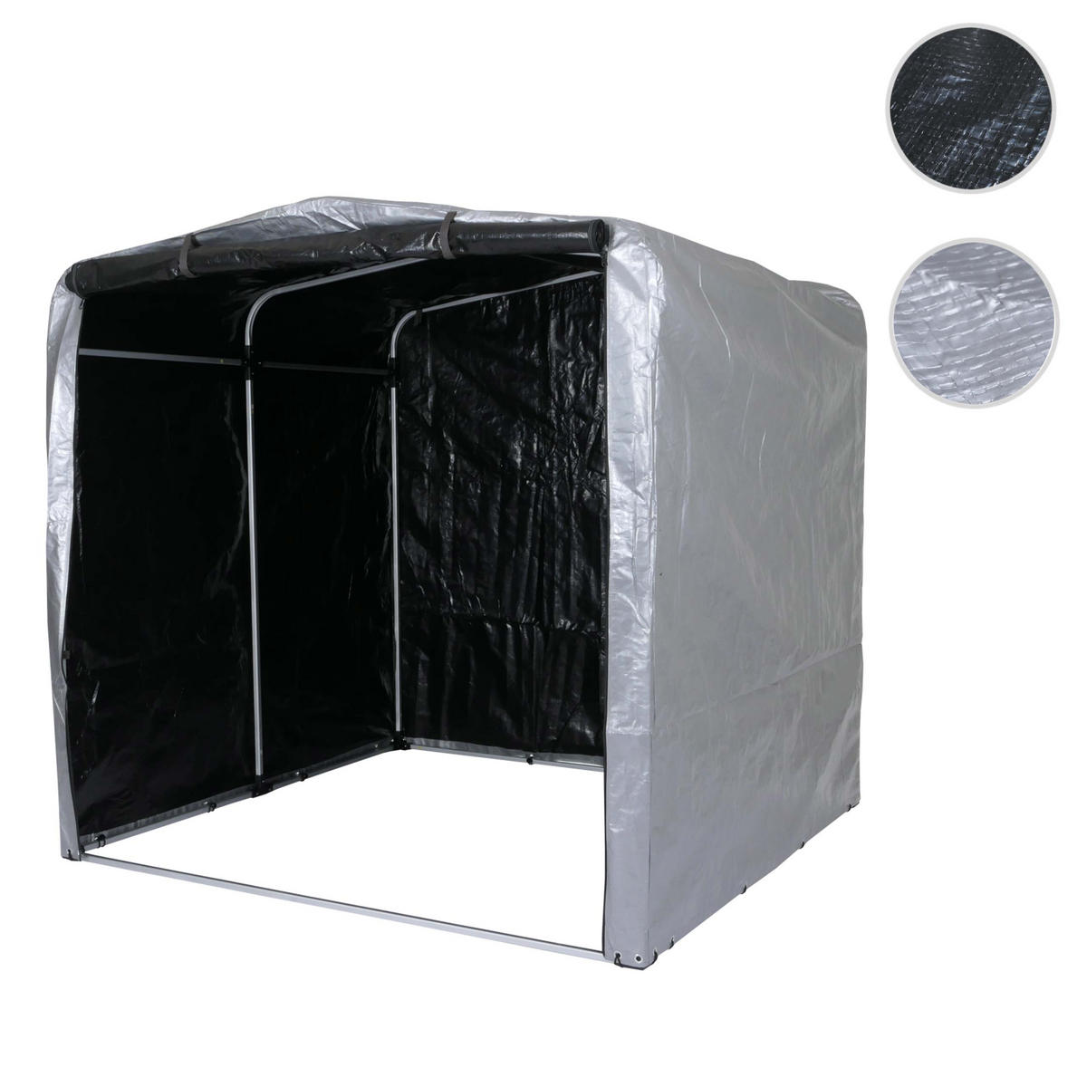 GERÄTEHAUS Silber - Silberfarben, Kunststoff (201/201/201cm) - MCW